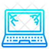 computer broken icon