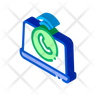 laptop call icon png