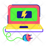 icon for computer plug