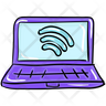 smart laptop symbol