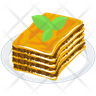 free italian lasagna icons