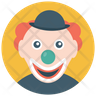 laughing clown icon