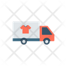 free laundry delivery vehicle icons