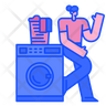 icons for laundryman