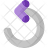 circle previous icon svg
