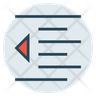 left indent icon png