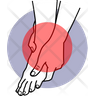 leg finger pain icon