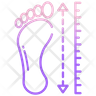 foot length icon png