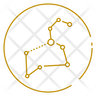 icon leo star pattern