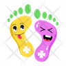 icons of leprechaun feet
