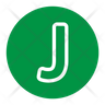 icon for letter j