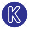 icon letter k
