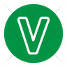 icon letter v