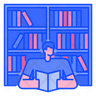 literature library icon svg