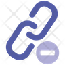 delete link logo