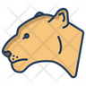 icon for lioness head