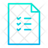 icons for list document