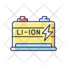 free lithium ion battery icons