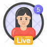 icon for live video notification