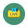 icons of share live streaming