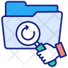 folder magnifying icon png