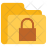 lock folder logo