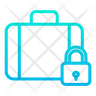 lock suitcase icon png