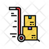 icon for warehouse trolley