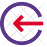 logout-direction symbol