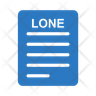 icon lone file