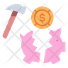 broken money icons