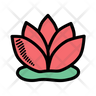 hand lotus icons