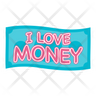 money notes icon svg