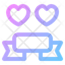 heart banner icons free