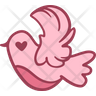 valentine bird emoji