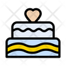icon for love cake