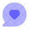 comment-heart icon svg