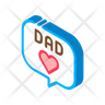 icon for dad love