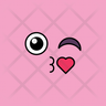 icon love kiss emoji