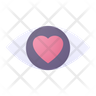icon for love eye