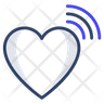 icon heart wifi