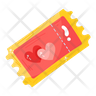 love ticket emoji