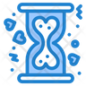 icon for love hourglass