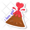 love lava emoji
