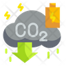 low carbon energy icon svg
