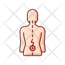 lower back pain icon svg