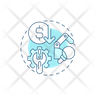 lower maintenance costs icon png