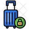 free luggage lock icons