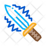 flame sword icon svg