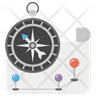 magnetic compass icon svg